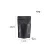 matte black coffee stand up pouch