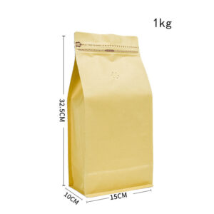 Compostable Kraft Paper coffee box pouch