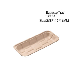 Compostable Bagasse Produce Tray