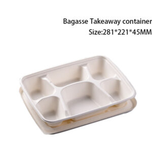 Compostable Bagasse Takeout Food Container